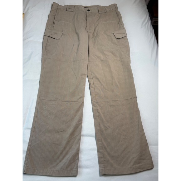 5.11 Tactical Other - 5.11 Tactical Cargo Pants Mens 36x32 Khaki Excellent Ripstop Multi-Pocket